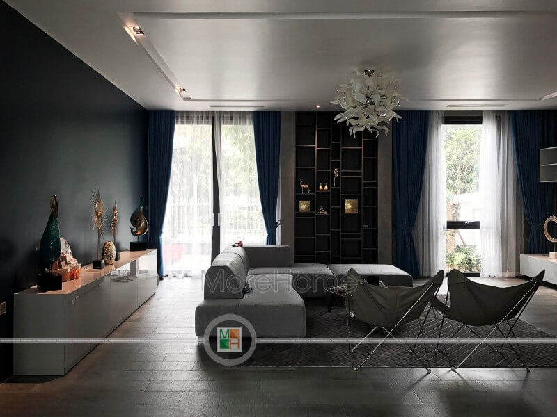 Thi công nội thất phòng khách cao cấp